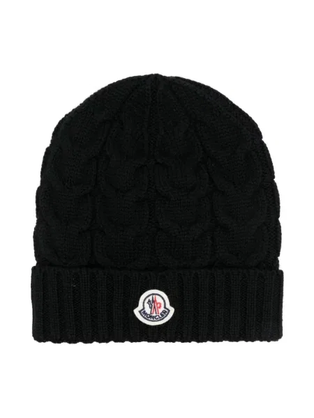 Czapka dziecięca Moncler Enfant czarna