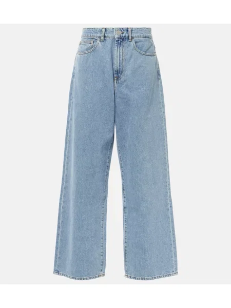 Blugi Róhe cu talie joasă albastru