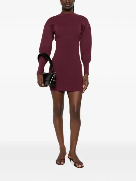 Lung rochie mini Anine Bing tricotate roșu