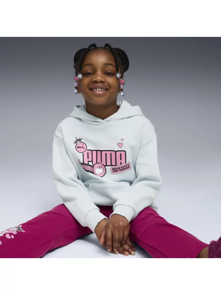 Dziecięca bluza z kapturem z grafiką PUMA × HELLO KITTY AND FRIENDS PUMA niebieska