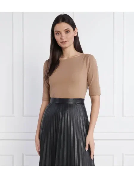 Lauren Ralph Lauren Tricou JUDY maro cămilă bej