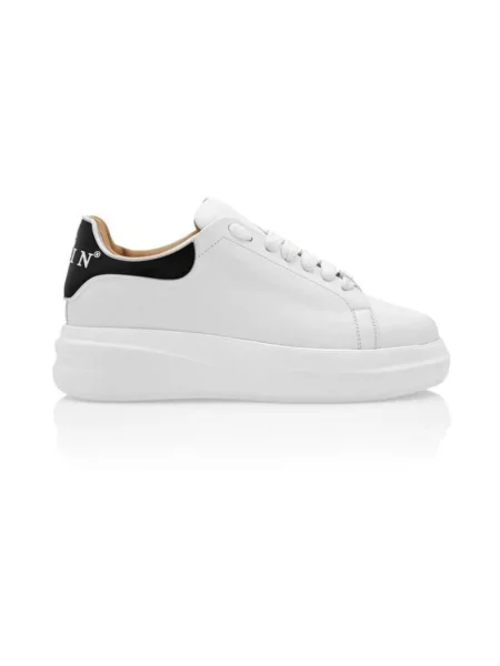 Sneakersy Philipp Plein skórzane białe