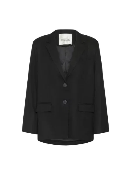 Marynarka My Essential Wardrobe z dekoltem w serek czarna