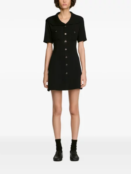Gulerat scurt rochie Sandro negru