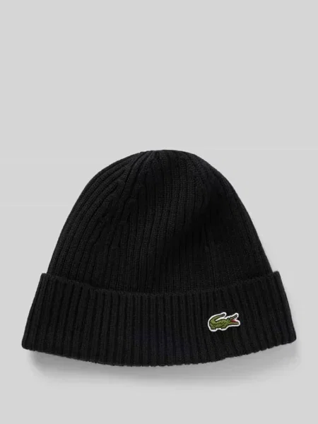 Czapka Lacoste chunky czarna