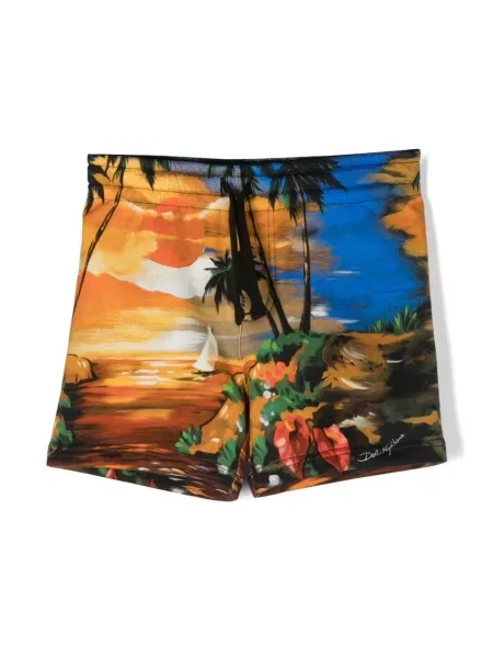 Szorty dziecięce Dolce And Gabbana niebieskie