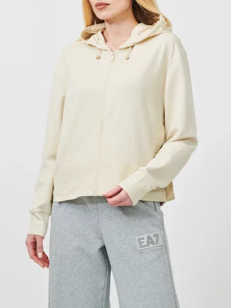 Спортивна кофта Ea7 Emporio Armani бежева