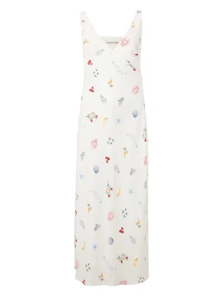 Abercrombie & Fitch Rochie albastru deschis / galben / roșu alb