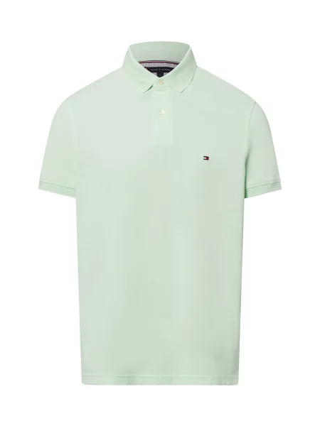 Tommy Hilfiger koszulka polo Mężczyźni jednolity M zielony