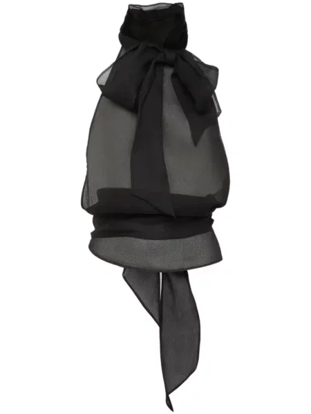 Bluză Dsquared2 cu funde negru