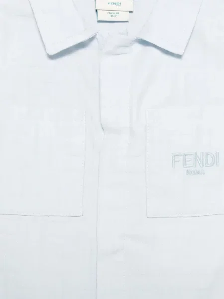 Kurtka dziecięca Fendi niebieska