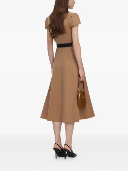Cu centură rochie midi Self-portrait