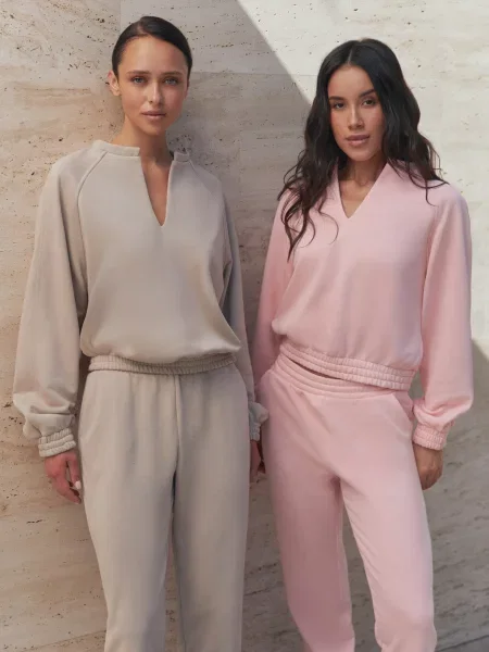 Спортивний костюм Seventeen бавовна/віскоза рожевий