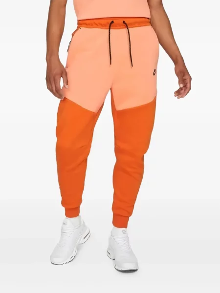 Pantaloni Nike din fleece alergare cu broderie negru
