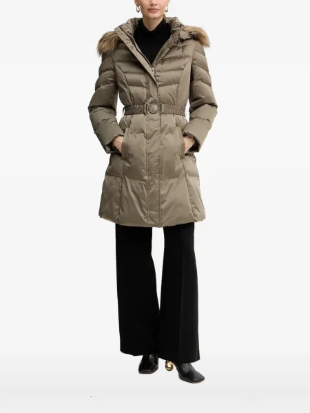 Płaszcz Guess na sprzączkę z autografem