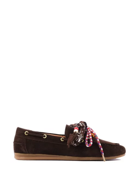 Pantofi loafer Toral Shoes din dantelă maro