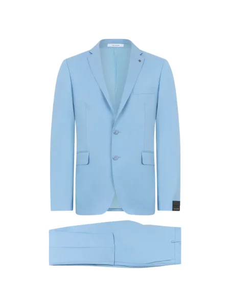 Costum Tagliatore cu rever albastru
