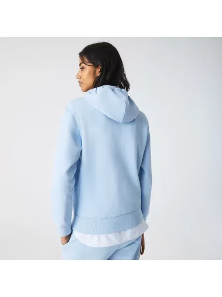Lacoste Bluza Z Kapturem I Luźnym Krojem Z Mieszanki Bawełny niebieska