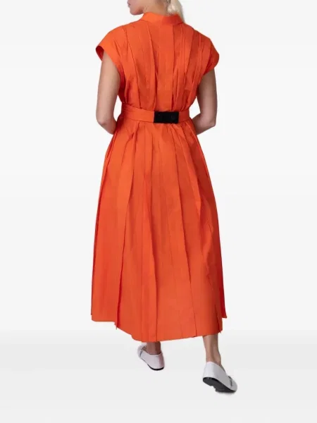 Πλισέ κοστούμι φόρεμα Mantu πορτοκαλί