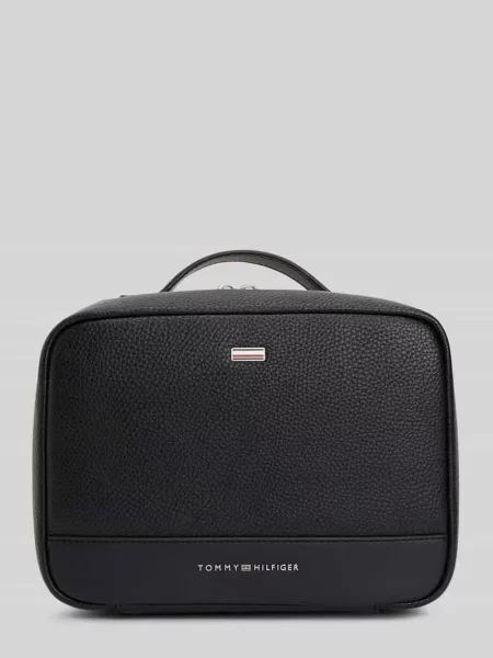 Tommy Hilfiger kosmetyczka z imitacji skóry czarna