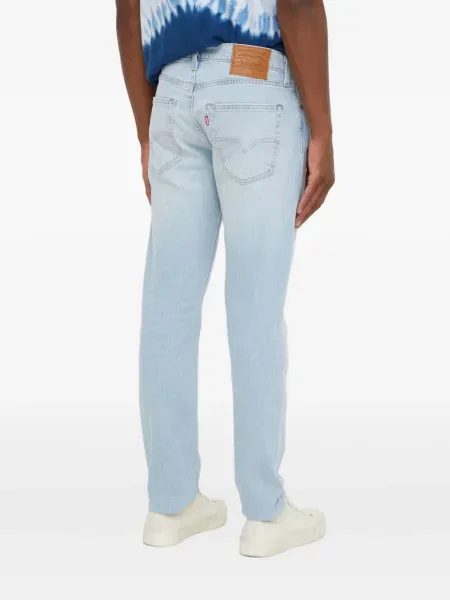 Карирани дънки straight leg Levi's® с шипове кафяво