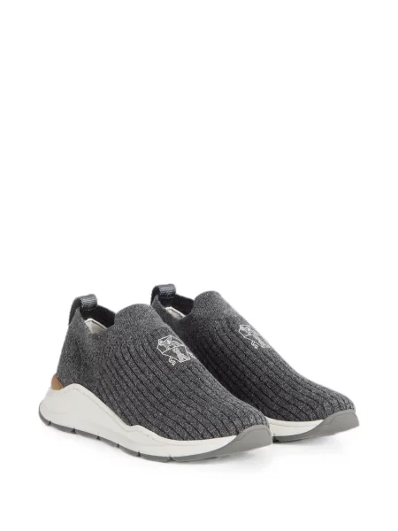 Gyerek sneaker Brunello Cucinelli szürke