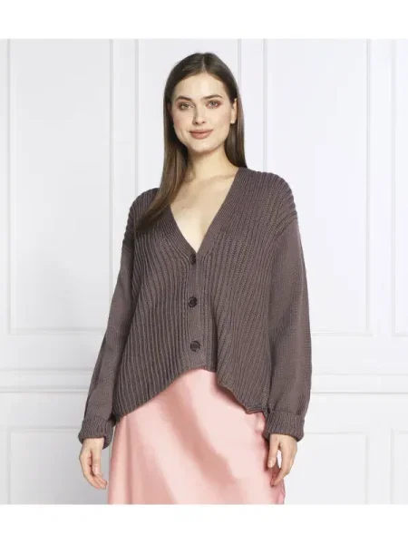 Joop! de lână cardigan | relaxed fit maro