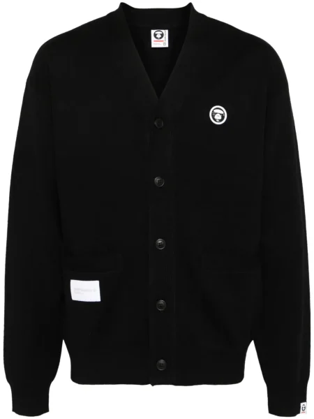 Cardigan Aape By A Bathing Ape cu petice negru