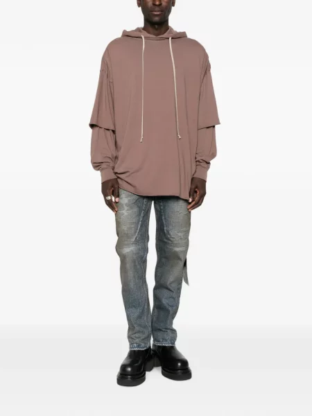Hanorac cu glugă Rick Owens Drkshdw maro