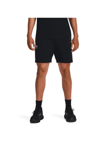Fleece σορτς Under Armour μαύρο