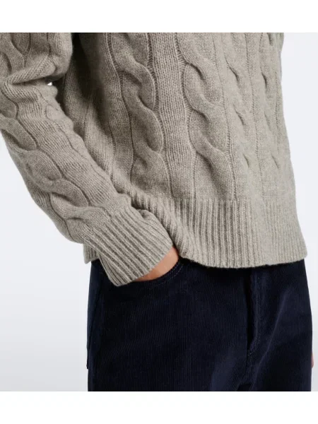 Vlnený sveter Polo Ralph Lauren sivá