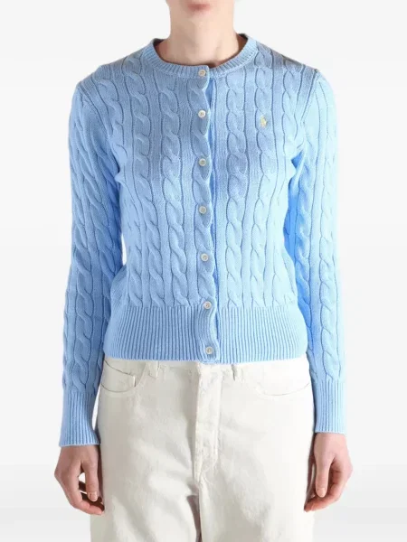 Geacă Polo Ralph Lauren tricotate albastru