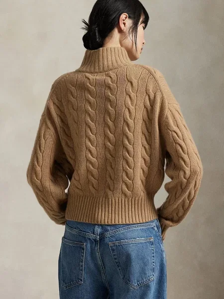 Polo Ralph Lauren sveter dámsky vlnený béžová