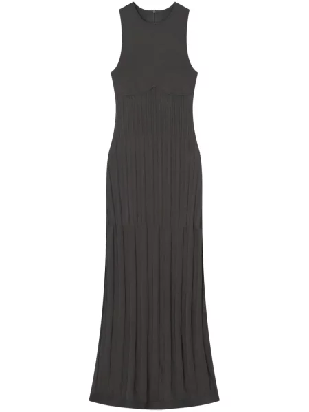 Rochie maxi Aeron fără mâneci de costum gri