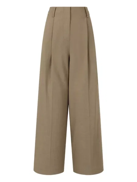 Pantaloni Studio Tomboy plisate maro