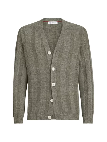 Cardigan Brunello Cucinelli de in verde