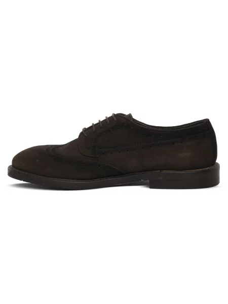 Pantofi Luca Rossi din piele de căprioară maro
