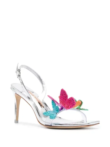 Sandale Sophia Webster slingback argintiu