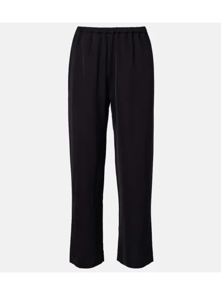 Cropp pantaloni Róhe cu picior lat negru