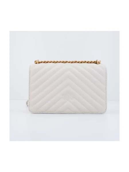 Geanta crossbody Pinko din piele bej