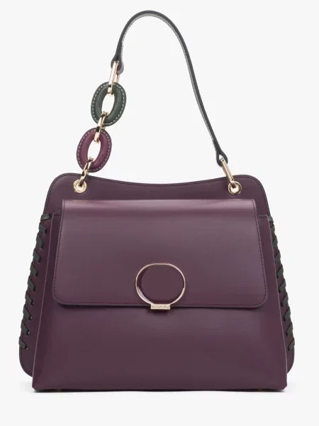 Cromia Сумка Шкіра фіолетовий