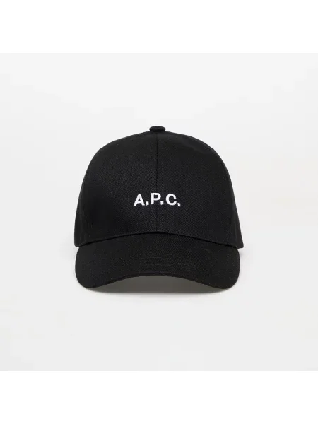 Шапка с козирка A.P.C. casquette charlie черно