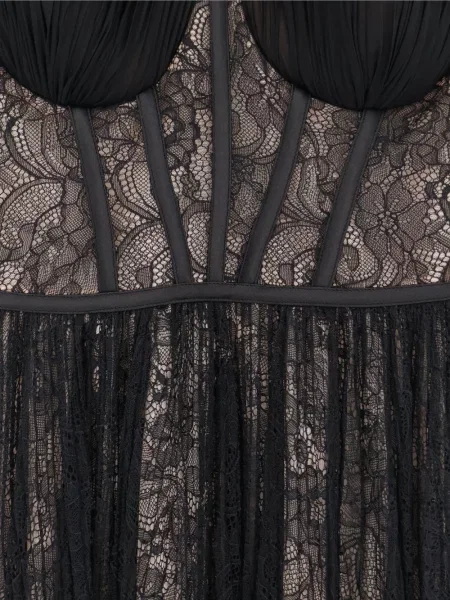 Rochie Elisabetta Franchi din dantelă negru