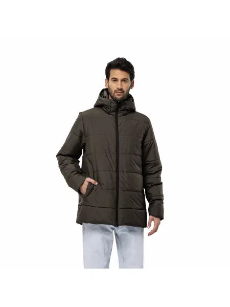 Пуховик Jack Wolfskin Deutzer Long Jkt коричневий