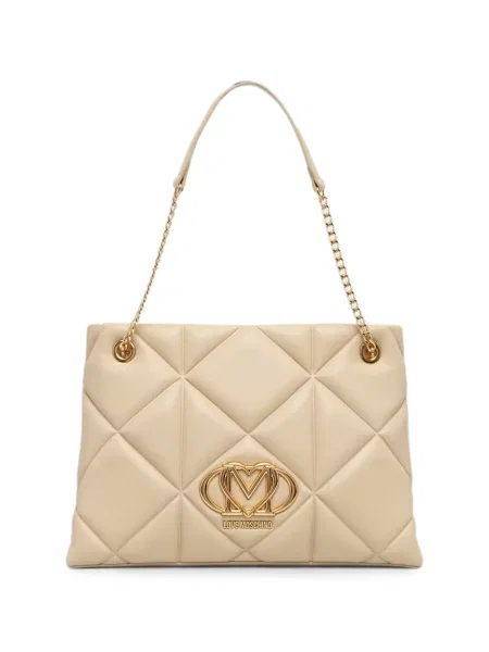 Matlasat geantă shopper Love Moschino cu autograf