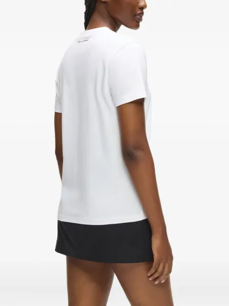 Tricou Karl Lagerfeld cu imagine alb