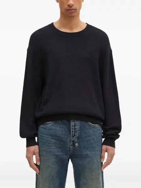 Pulover Paul Smith cu decolteu rotund negru