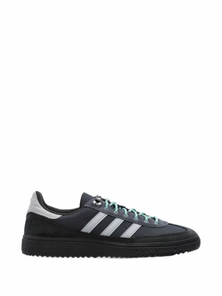 Sală de gimnastică top Adidas cu autograf cu dungi negru