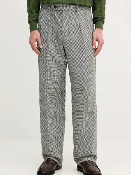 Tommy Hilfiger pantaloni de lână verde