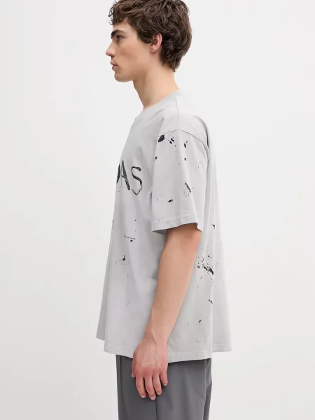 Короткая футболка Adidas Originals с коротким рукавом серая